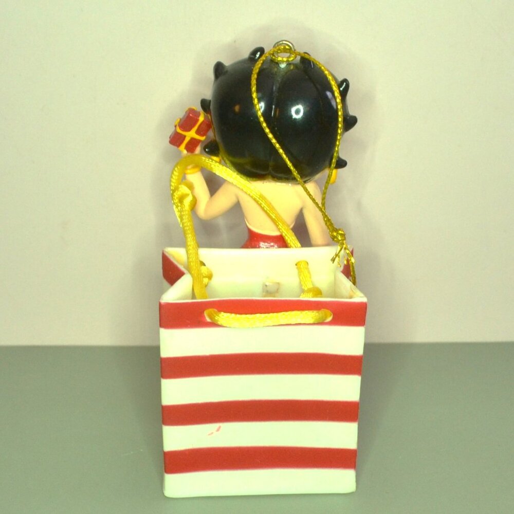 Set Of 4 Betty Boop Figures/Ornaments Shopping Bag High Heels Martini Glass - Picture 7 of 14